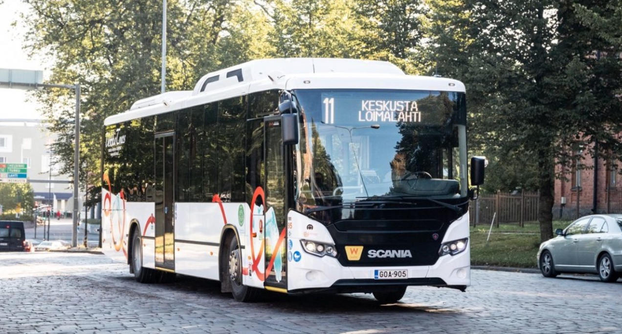 Bus in Hämeenlinna Finland