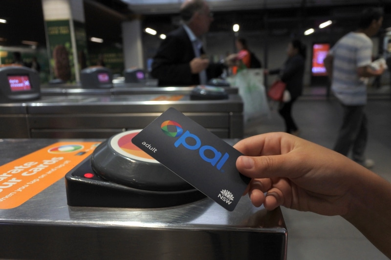 Opal card at terminal