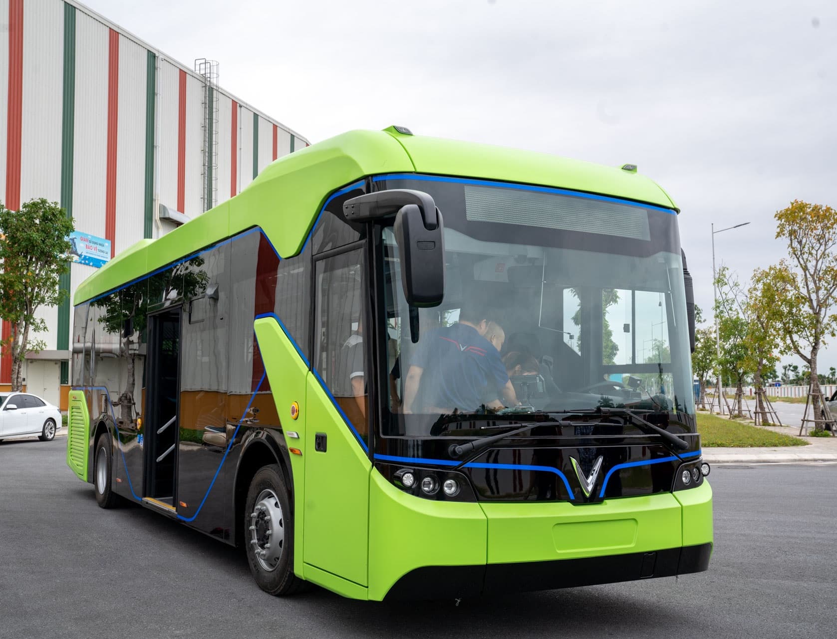 Electric bus in Hanoi, Vietnam