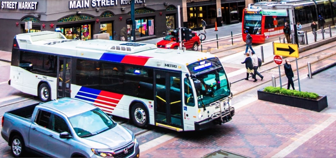 Houston Metro streetscape