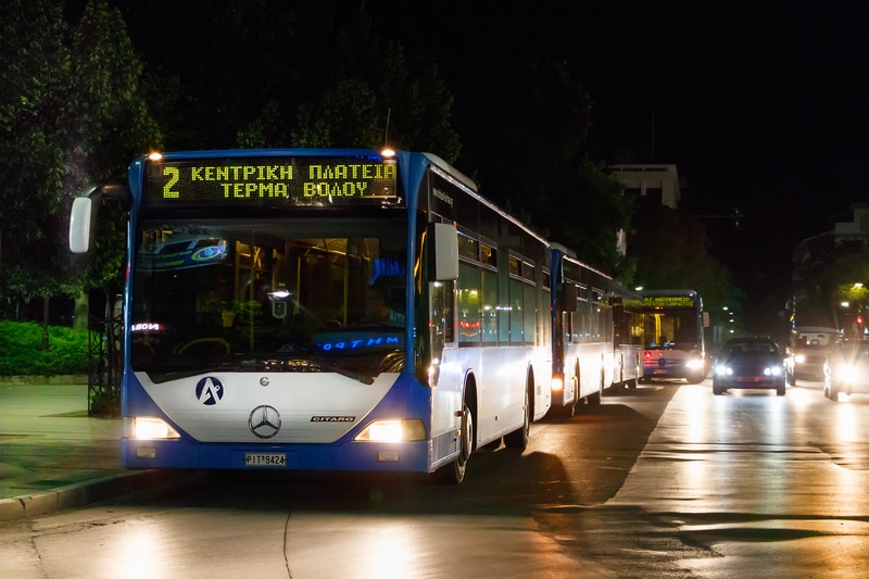 Bus in Larissa, Greece