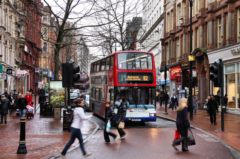 Double-decker bus Birmingham