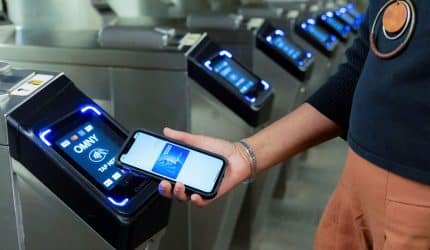 Phone at terminal OMNY